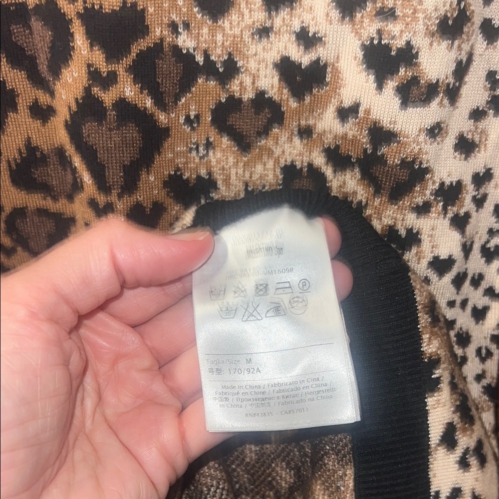 RED Valentino Leopard Print sweater dress - Picture 5 of 7